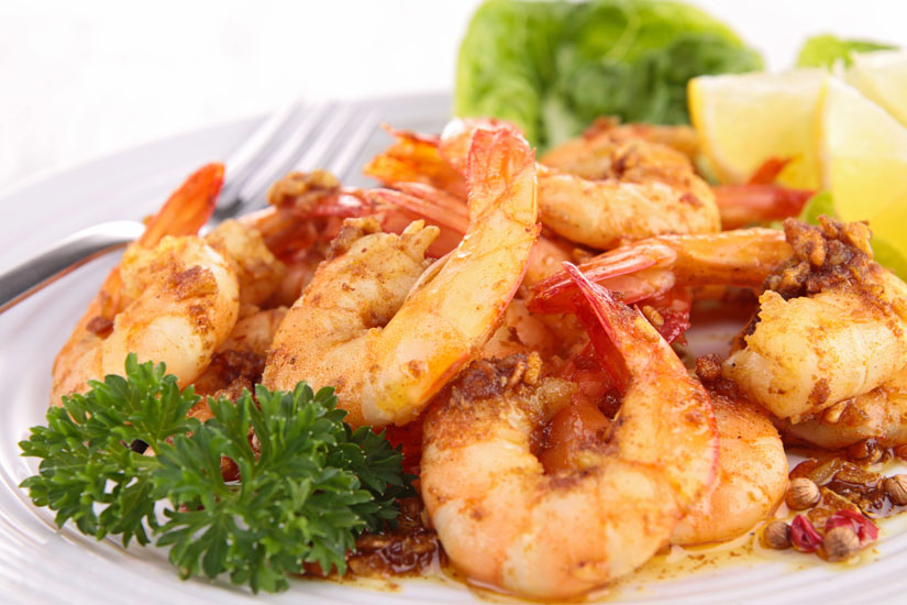 Gamberi fritti del ristorante Marina sul Naviglio